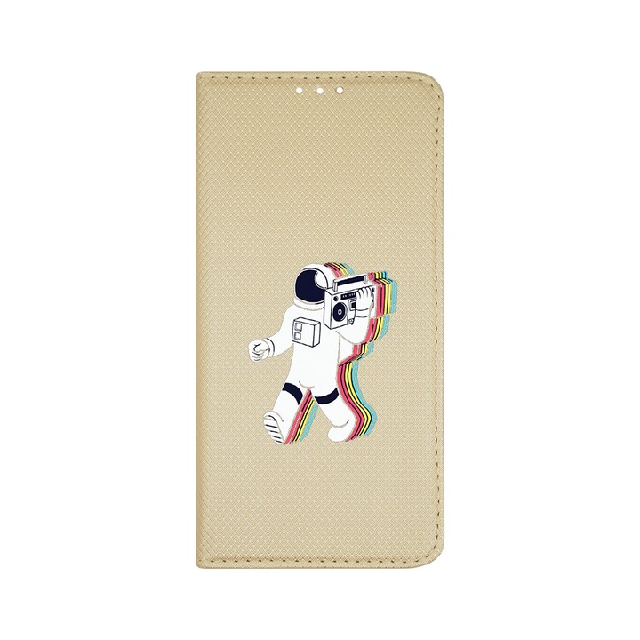 Husa BestCase® Tip Carte, Flip Cover, Compatibila Cu Samsung Galaxy A14 5G / 4G, Walk On Moon, Inchidere Magnetica, Buzunar Card, FLG 467