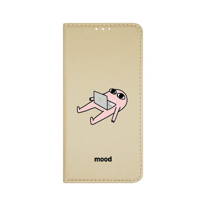 Husa BestCase® Tip Carte, Flip Cover, Compatibila Cu Samsung Galaxy A14 5G / 4G, Meme Mood, Inchidere Magnetica, Buzunar Card, FLG 659