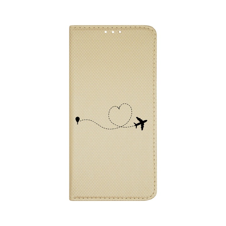 Husa BestCase® Tip Carte, Flip Cover, Compatibila Cu Samsung Galaxy A14 5G / 4G, Love To Travel, Inchidere Magnetica, Buzunar Card, FLG 746