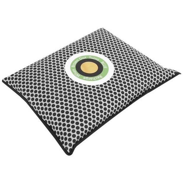 Dezumidificator Auto idealSTORE, Dimensiuni 20 x 4 x 15 cm, Material Silicagel, Retine umezeala ca un magnet, Indicator de Umiditate, Perfect pentru Masina, Dulap, Barca si oriunde este aerul umed