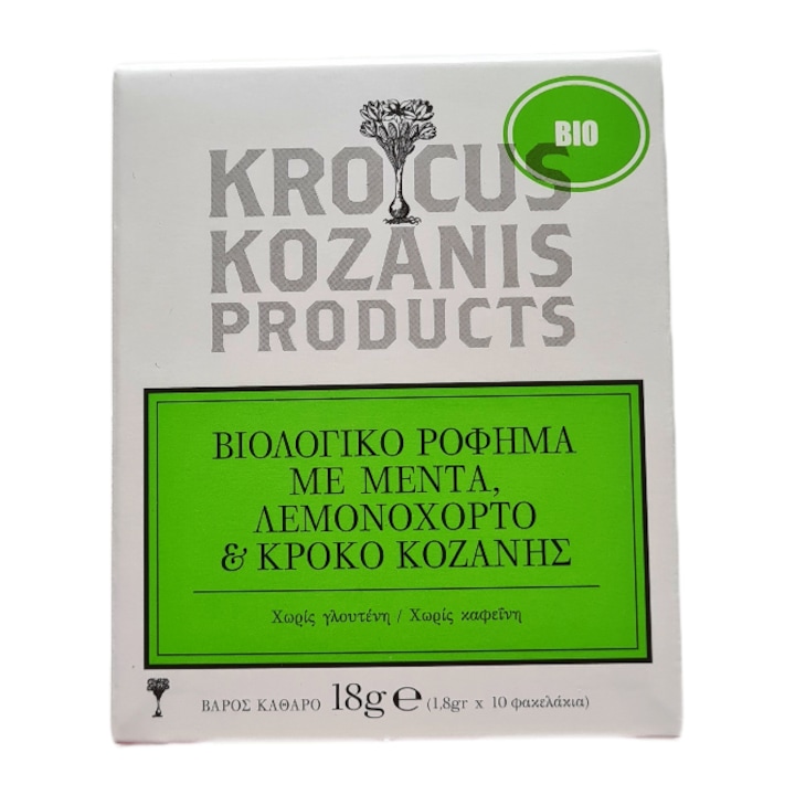 Ceai, Menta si iarba de lamaie, Bio, 18 g