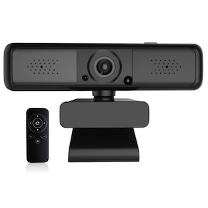 Camera Web cu Zoom Digital 4x cu Telecomanda, Rezolutie 2K Ultra HD: 2560*1440P @30fps, 4MP, Microfon incorporat dublu, Reducere Zgomot, Plug&Play, Reglabil 360°, pentru acasa sau birou