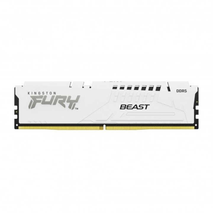 Kit Memorie Fury Beast Intel XMP 3.0, 64GB, DDR5-5200MHz, CL40, Quad Channel, Alb