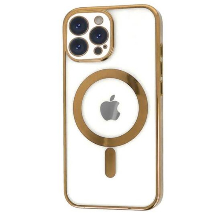 Husa pentru iPhone 15 Pro Max magsafe case gold