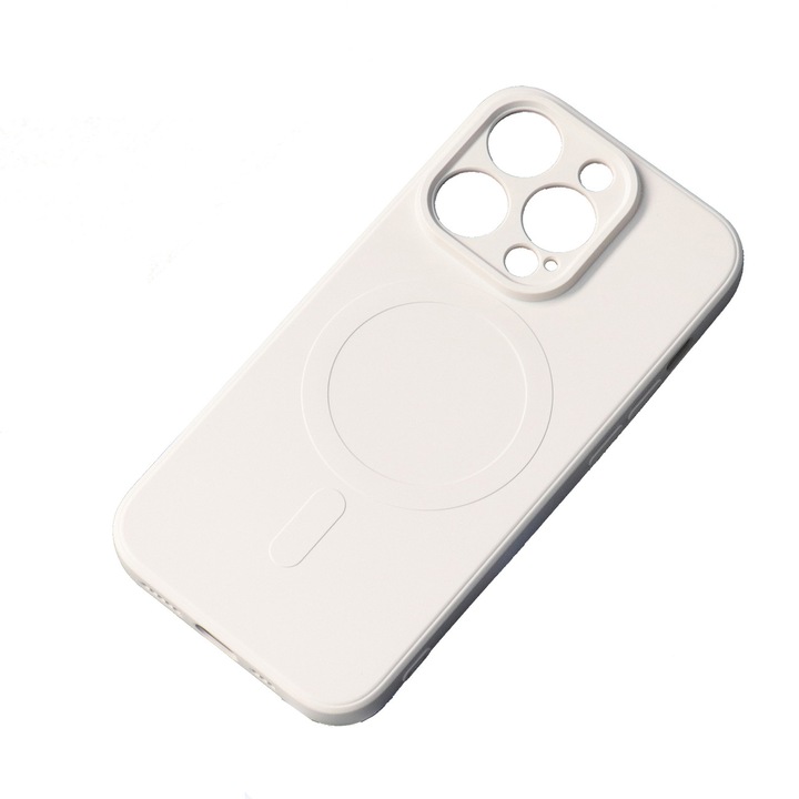 Защитен калъф MagSafe за Apple iPhone 13 Pro Max, Ultra Silicone, CN1871, Бежов