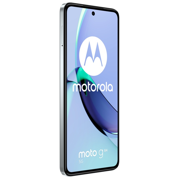 Motorola MOTO G84 mobiltelefon 12+256 DS, Halványkék + Motorola BUDS 085