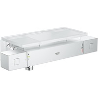 Baterie de dus Grohe Grohtherm Cube 34491000, 1/2'', aparenta, termostat, etajera, CoolTouch, protectie reflux, crom