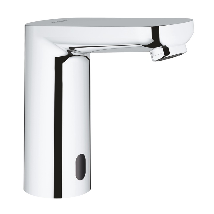 Baterie lavoar cu senzor infrarosu Grohe Eurosmart Cosmopolitan E 36330001, 3/8'', baterie 6V, mixare, crom