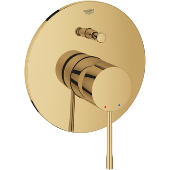 Unitate comanda Grohe Essence 19285GL1, aparenta, diverter, 2 iesiri, necesita valva, lucios, auriu