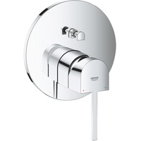 Unitate comanda Grohe Plus 24060003, 1/2'', monocomanda, diverter, 2 iesiri, cartus ceramic, necesita set fixare, crom