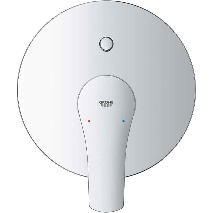 Unitate comanda dus Grohe Eurosmart 13448003, 1/2'', aparenta, monocomanda, 2 iesiri, diverter, necesita set fixare, crom