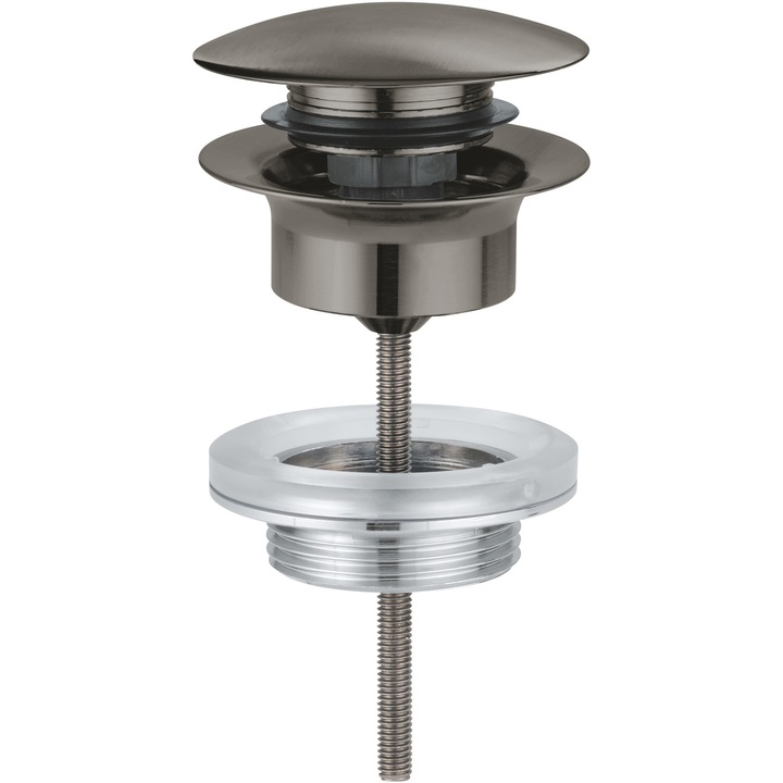 Ventil push to open Grohe 65807AL0, G1 1/4'', mat, grafit