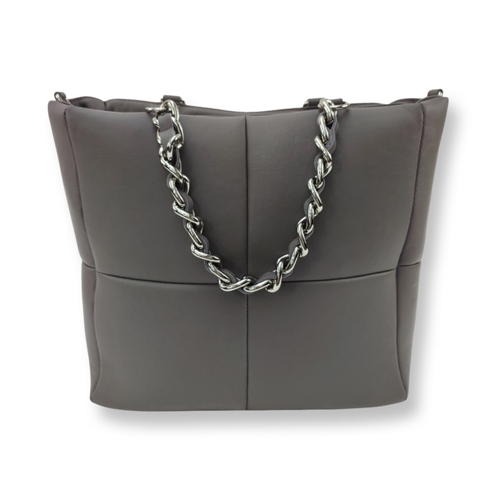 Geanta shopper, Moranti, din piele naturala