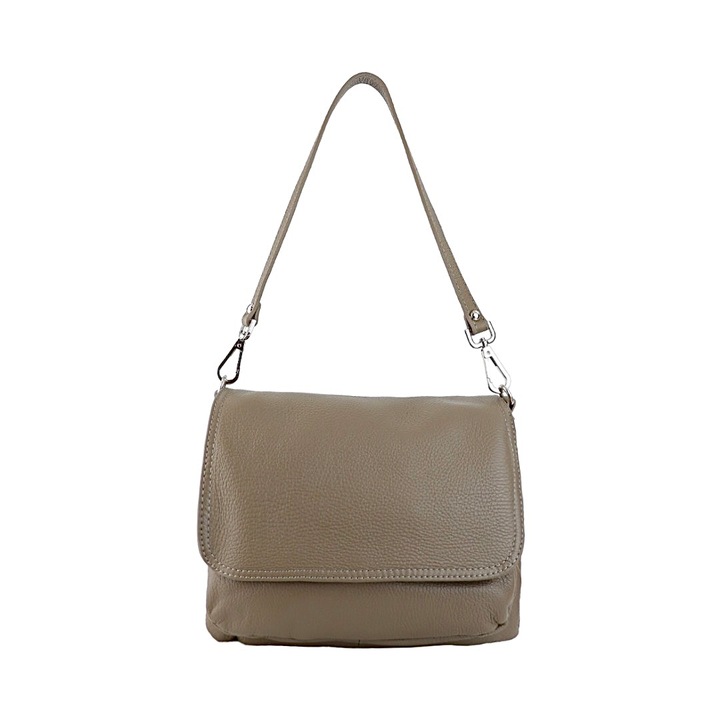 Moranti Neoli Messenger táska, természetes bőr, bézs