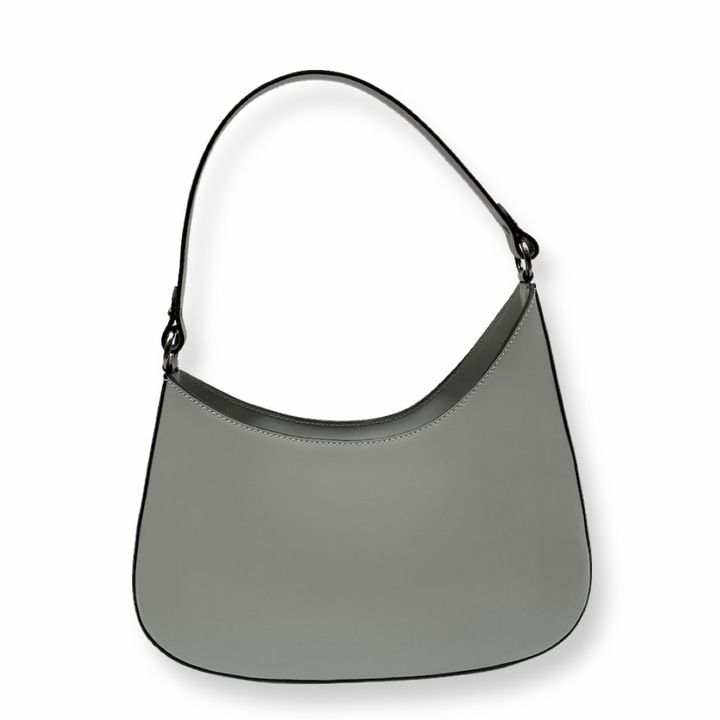 Kézitáska, Moranti, Természetes bőr, Szürke