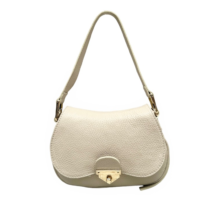 Kézitáska, Moranti, Természetes bőr, Bézs