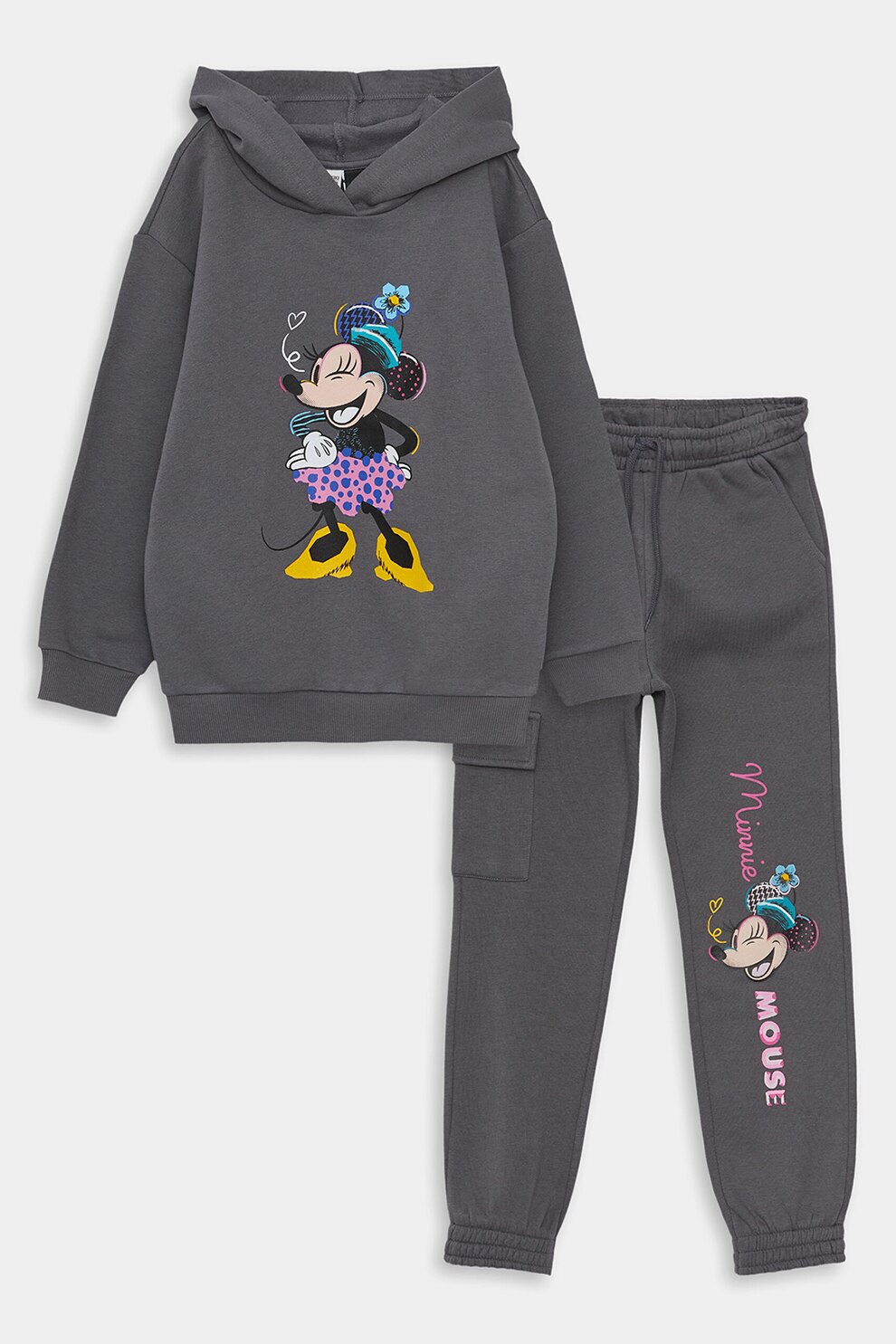 LC WAIKIKI, Set de hanorac si pantaloni de trening cu imprimeu