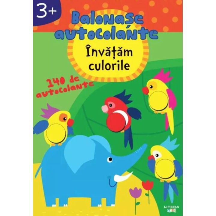 Balonase autocolante. Invatam culorile. 3+