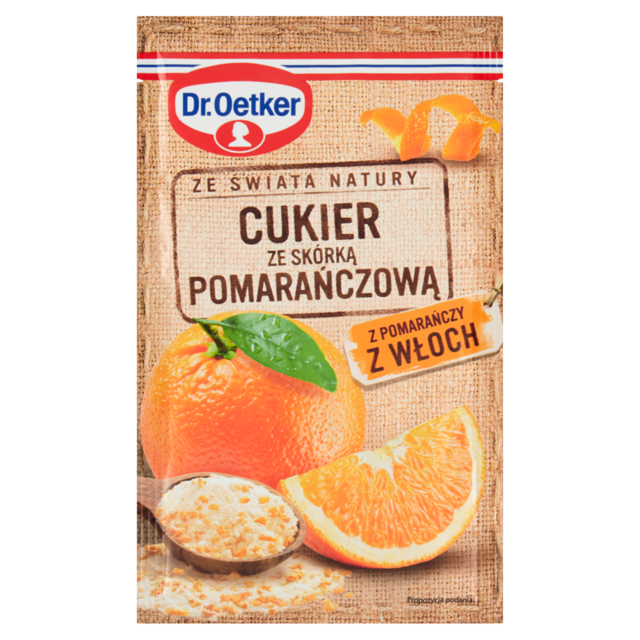 Coaja de portocala rasa, Dr. Oetker, Multicolor, 15g