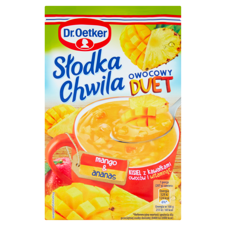 Gelatina mango si ananas Dr. Oetker, 32g