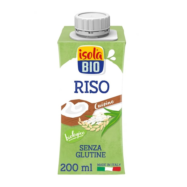 ECO Crema Bio din orez pentru gatit, fara gluten, Isola Bio 200ml