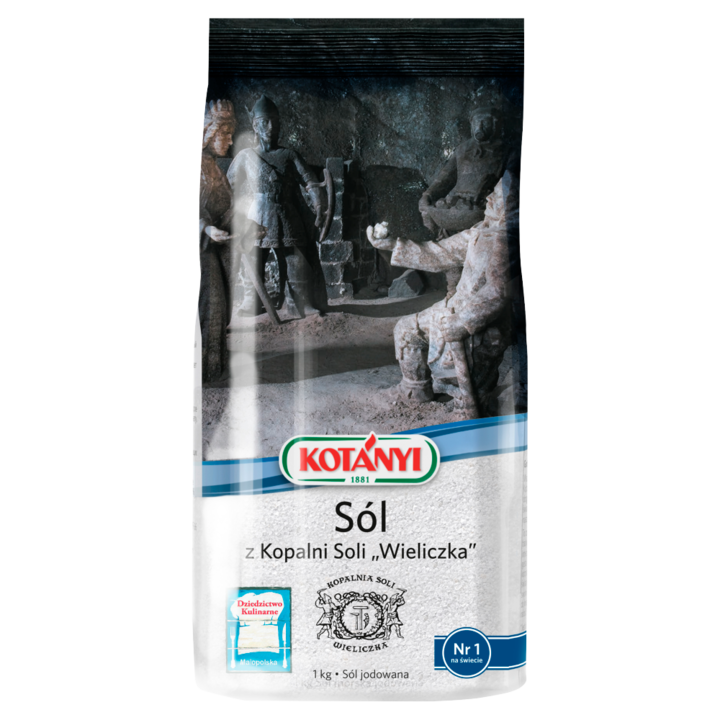 Sare din mina "Wieliczka", Kotanyi, 1 Kg, bogata in microelemente