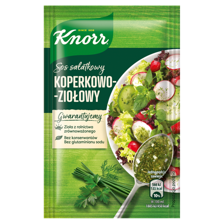 Sos de salata cu ierburi si marar, Knorr, 9 g