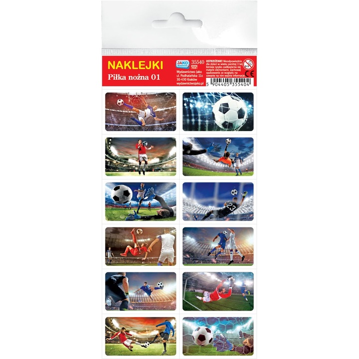 12 db-os matrica készlet, Jako, Futballmodell, Többszínű