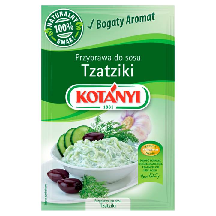 Condimente pentru sos Tzatziki, Kotanyi, Multicolor, 20g