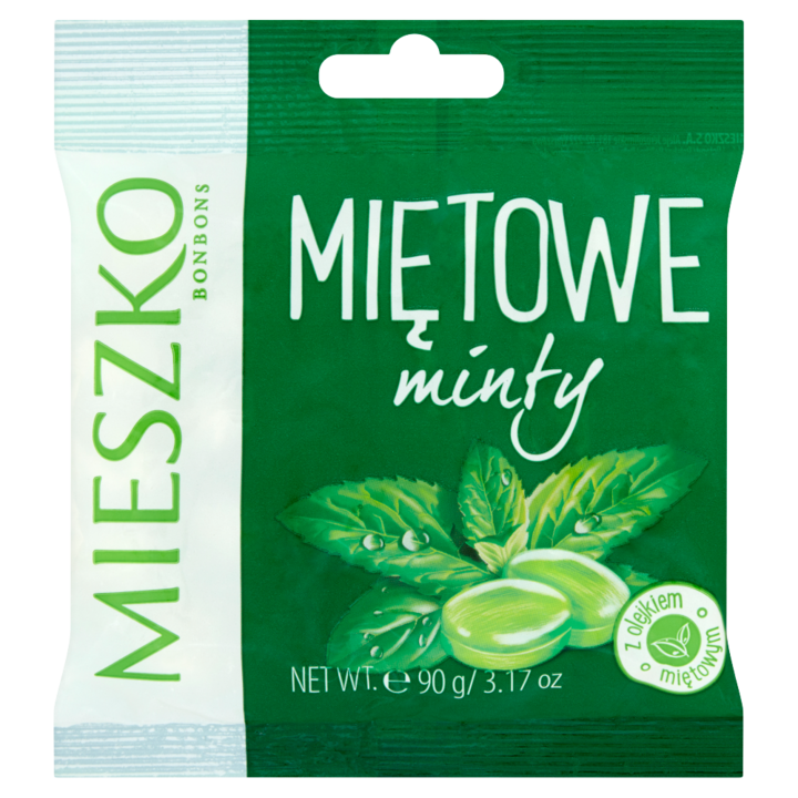 Caramelele cu aroma de menta Mieszko 90 g