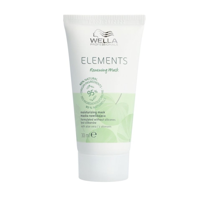Masca de par Wella Professionals Elements Renewing cu ingrediente naturale, 30 ml