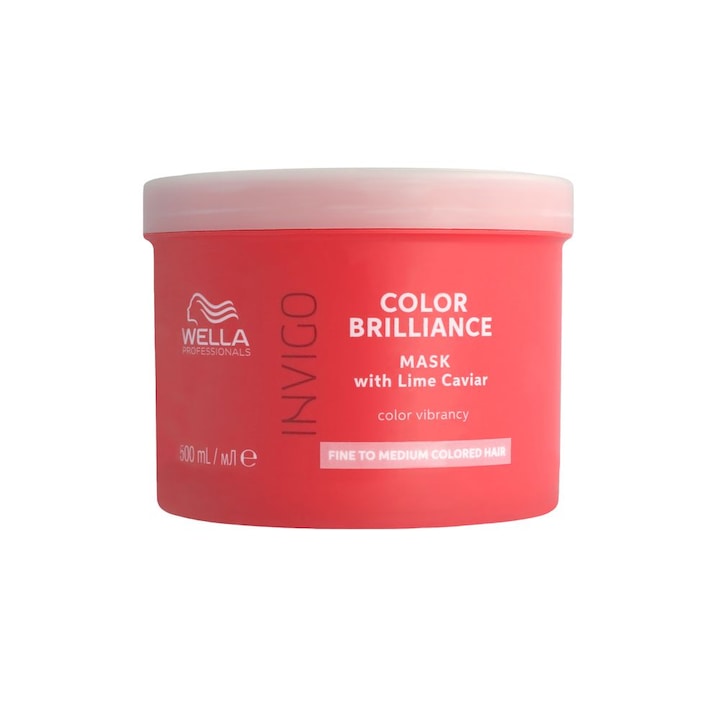 Masca Wella Professionals Invigo Color Brilliance Fine/Normal pentru par vopsit cu fir subtire/normal, 500 ml