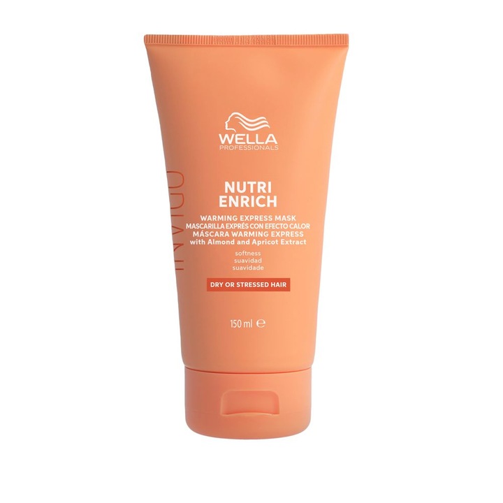 Masca hranitoare pentru par uscat Wella Professionals Invigo Nutri-Enrich Warming Express Mask cu efect de incalzire, 150 ml