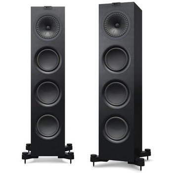 Set 2 Boxe podea KEF Q750, Negru