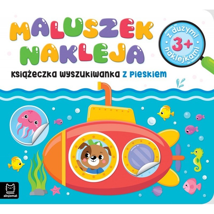 Maluszek Nakleja, Aksjomat, cautare cu stickere, 24x22cm, 0-3 ani, 2022