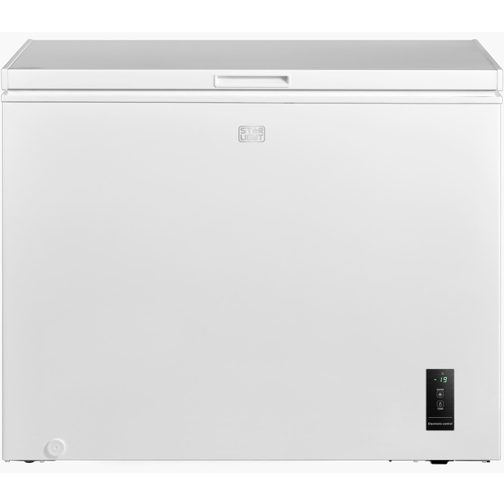 Фризер Star-Light CFM-295FEW, 295 л, Функция Хладилник, Клас Е, Електронен контрол на температурата, Бял