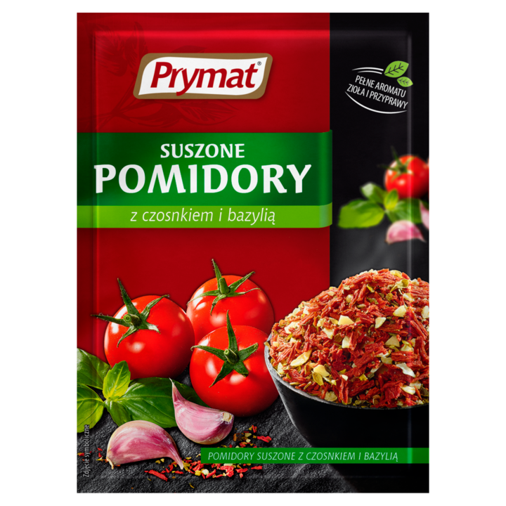 Rosii uscate cu usturoi si busuioc, Prymat, 15 g