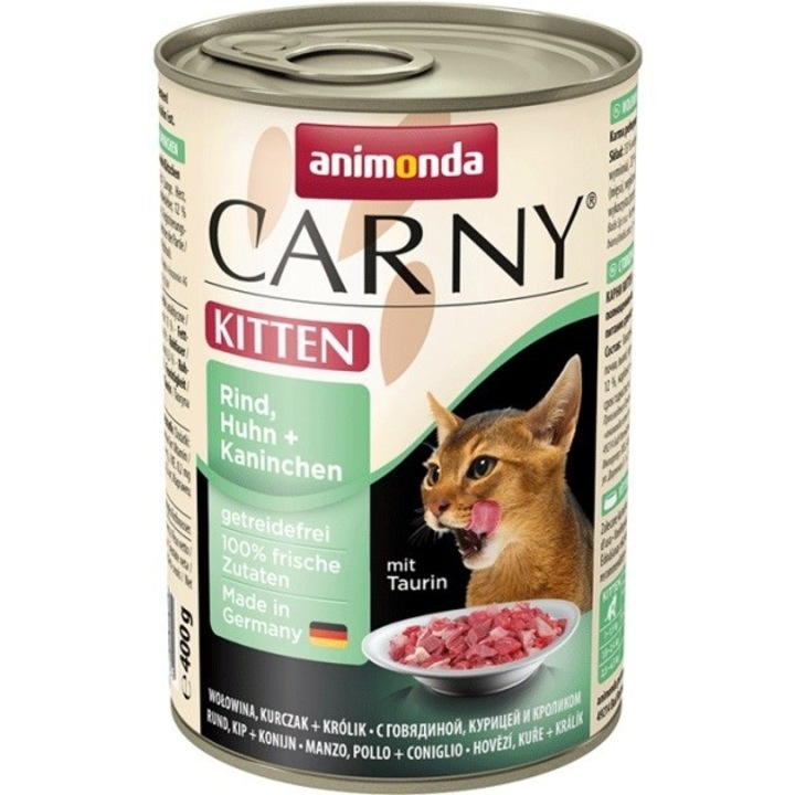 Мокра котешка храна, Animonda, с вкус на пиле и заек, 400гр
