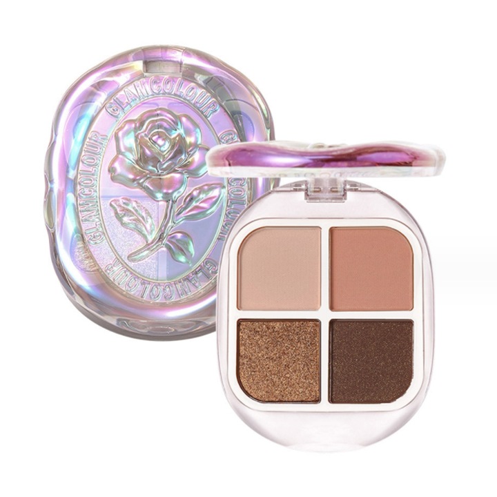 Paleta fard de pleoape, 4 Culori, Multicolor