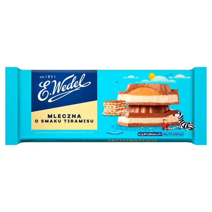 Ciocolata cu aroma de tiramisu, E.Wedel, 293 g