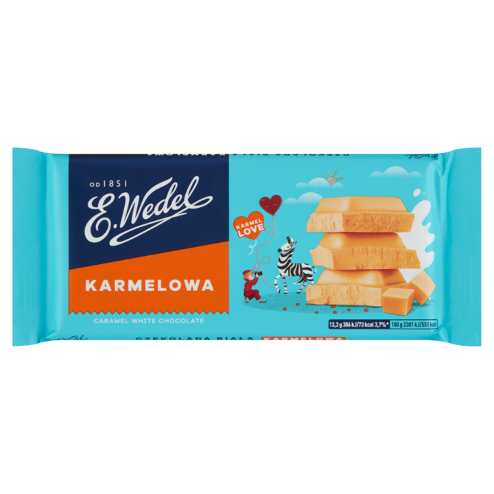 Ciocolata alba caramelizata, E. Wedel, 80 g