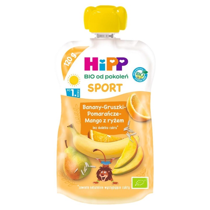 Piure bebelusi, Hipp, Fructe, 120 g