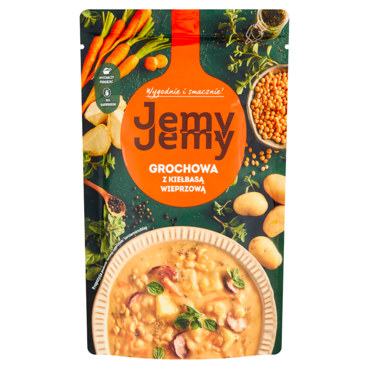 Conserva Mazare cu Carnati de Porc, JemyJemy, 450 G