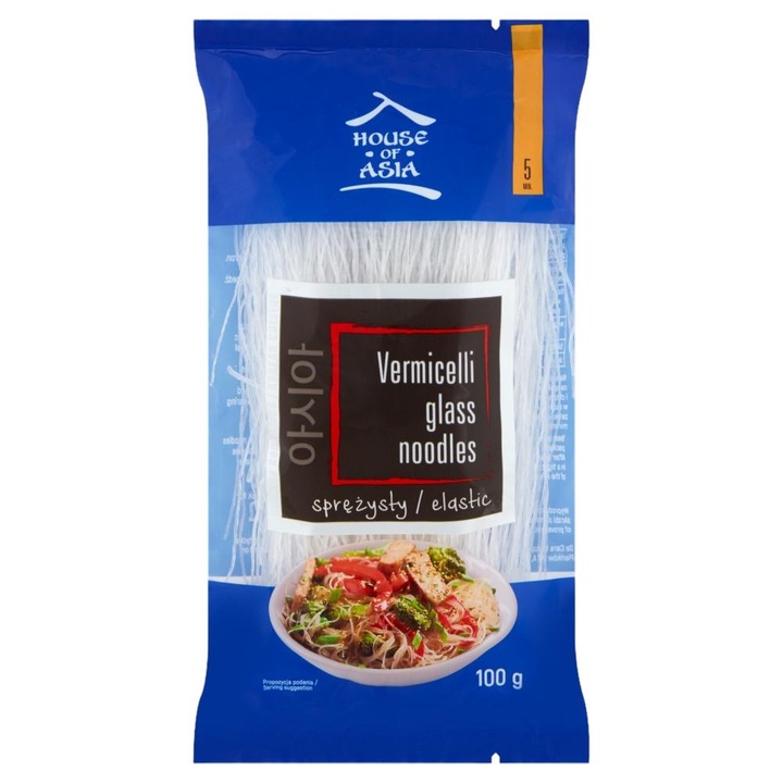 Paste de orez, House Of Asia, Springy Vermicelli, 100 g