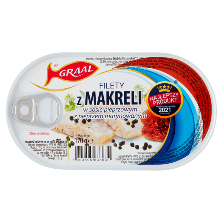 Conserva macrou in sos, Graal, 170 g