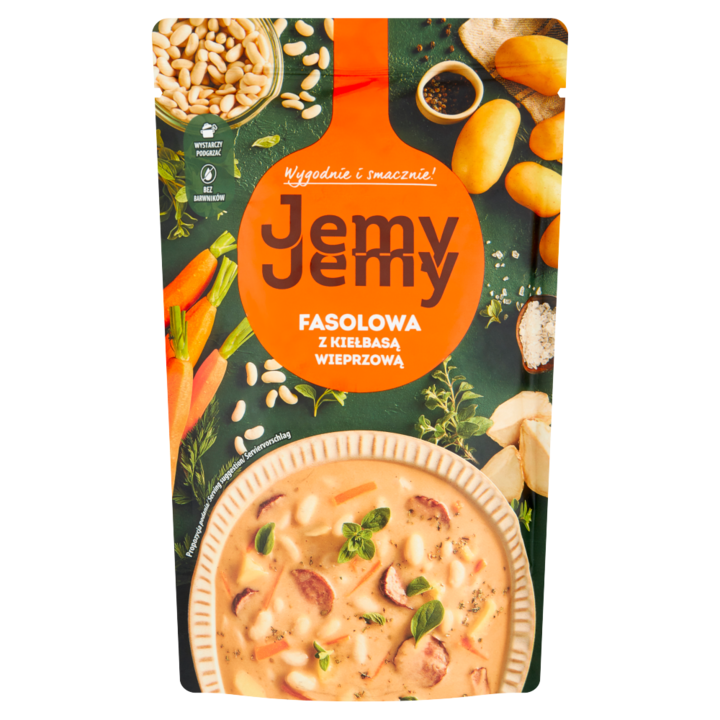 Fasole cu carnati de porc, JemyJemy, 450 G
