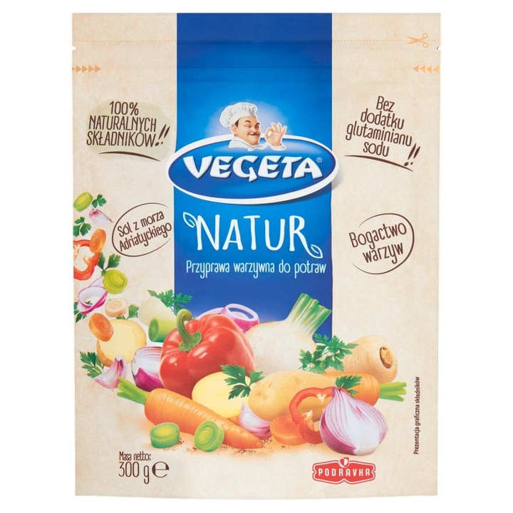 Condimente de legume pentru mancare, Vegeta, Natur, 300 G