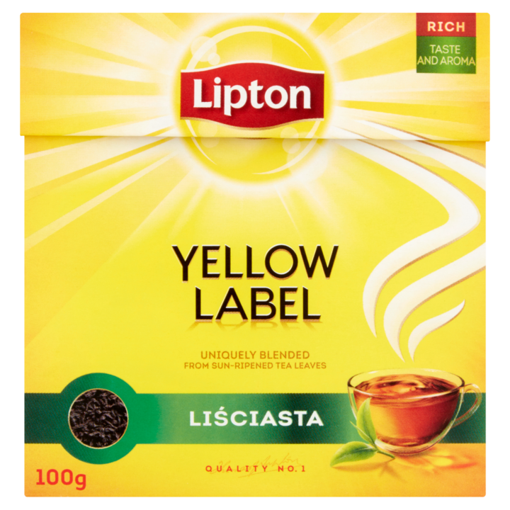 Ceai de frunze negre, Lipton, Yellow Label, 100 g