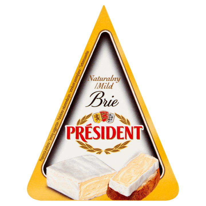 Branza President Brie, Natural, 125 G