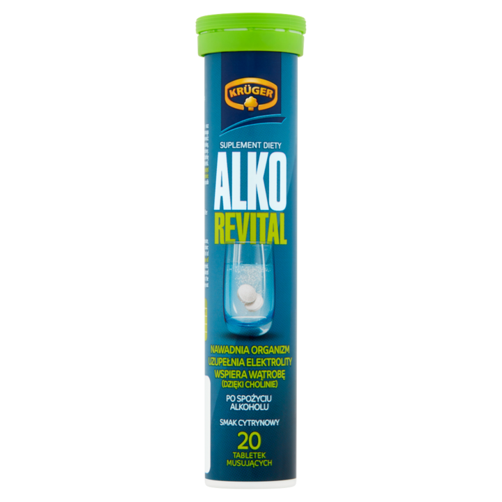 Étrend-kiegészítő, Kruger Alko Revital, Citrom, 82 g